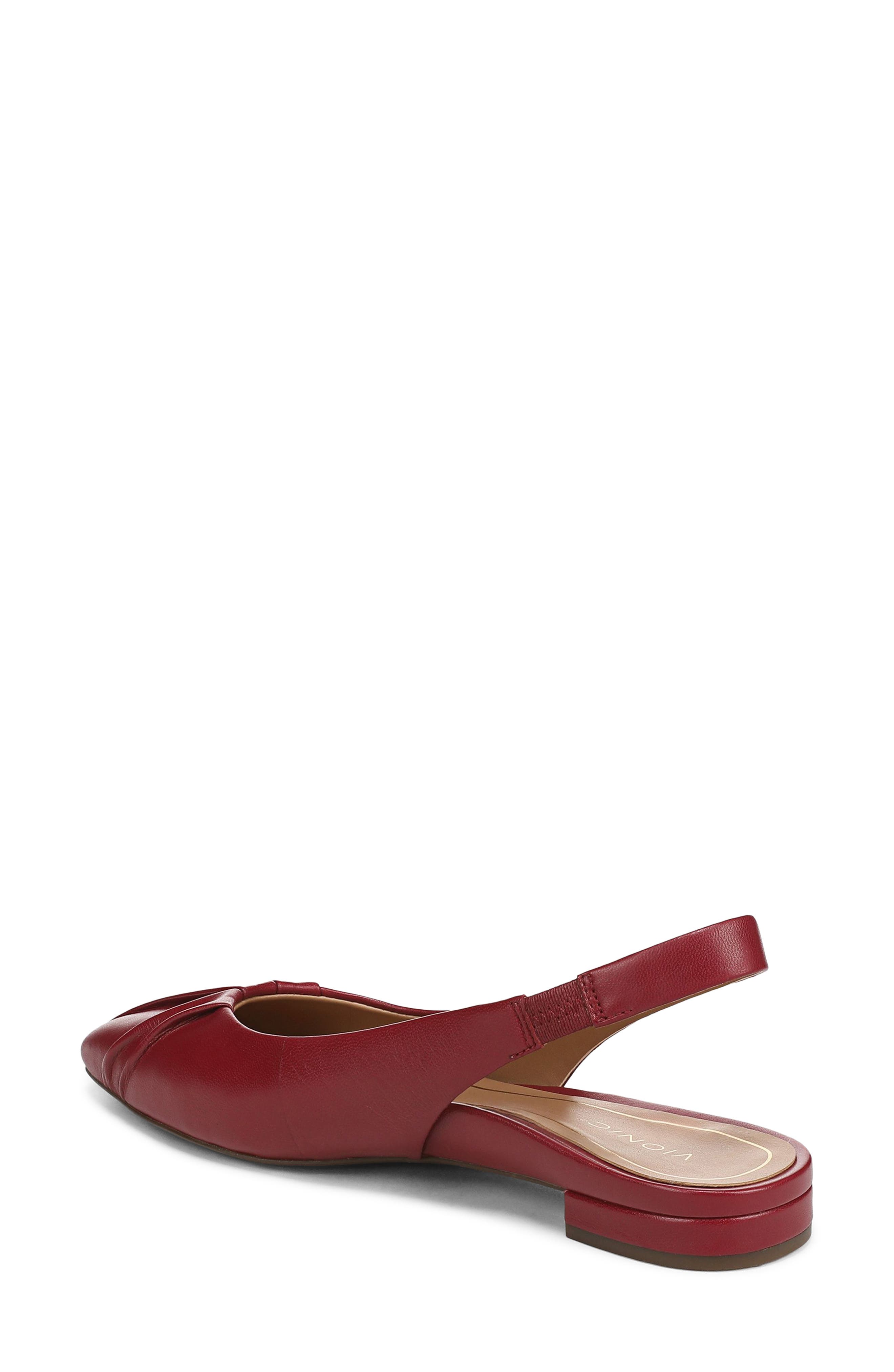 Gabriella Slingback Flat, Alternate, color, TIBETAN RED LEATHER