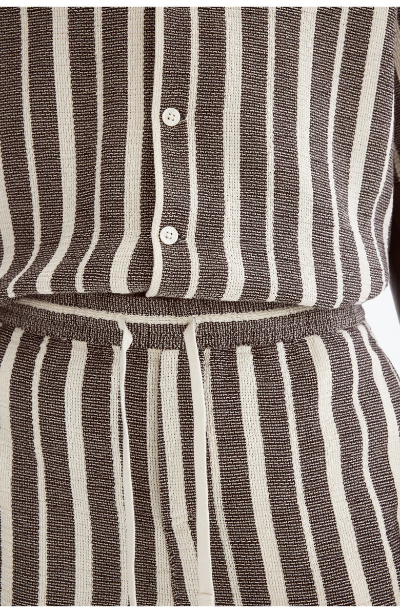 H&M Regular-fit shorts, Alternate, color, Brown/Striped