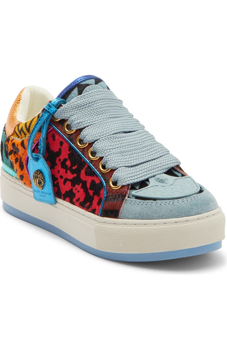 KG Kurt Geiger Southbank Tag Genuine Calf Hair Sneaker, Main, color, Blue/ Dark C