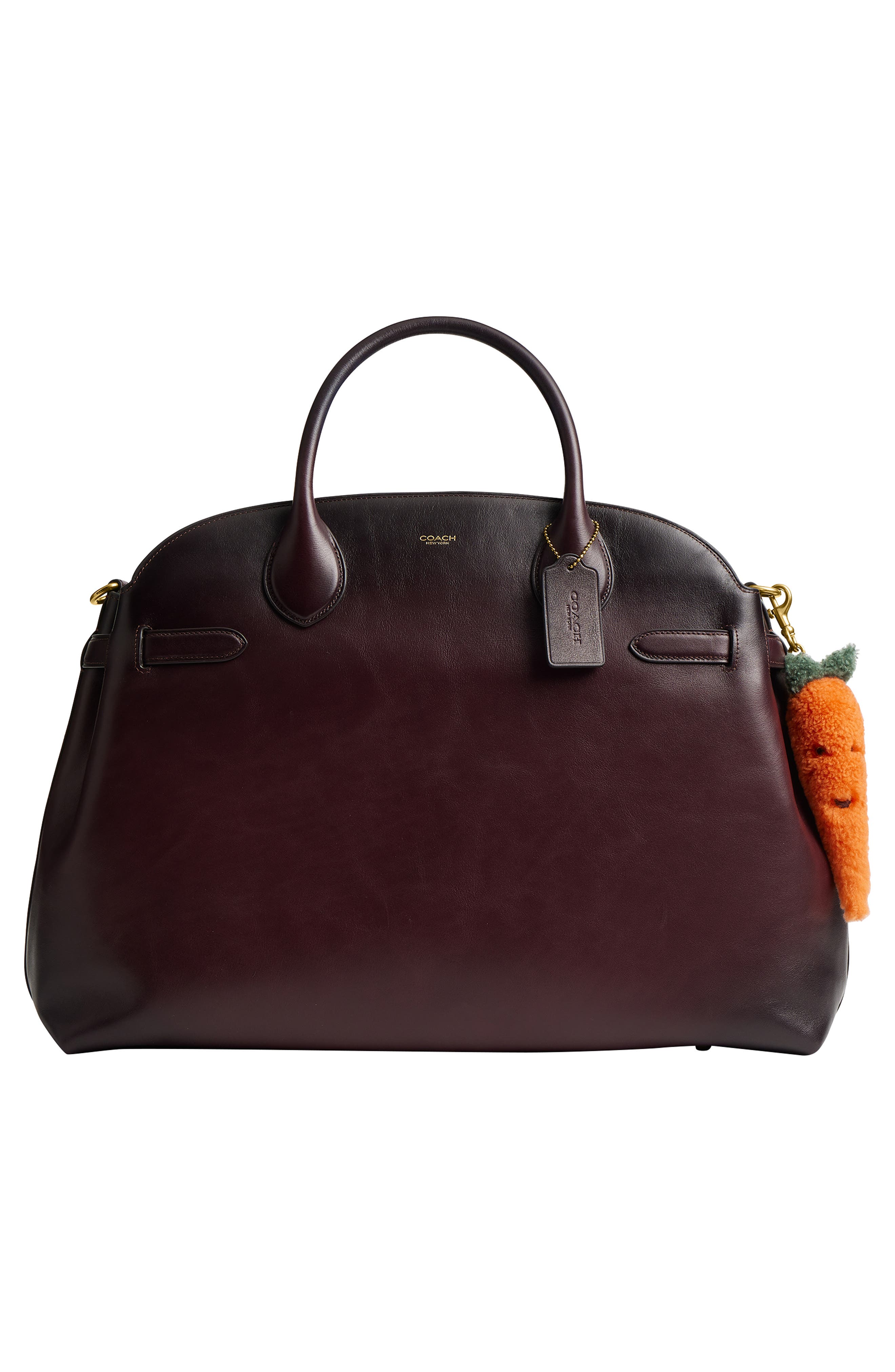 COACH Carrot Plush Genuine Shearling Bag Charm, Alternate, color, Multi