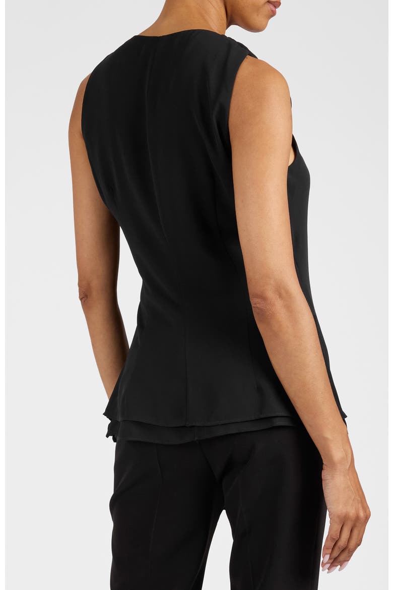 Tyra Sleeveless Top, Alternate, color, BLACK