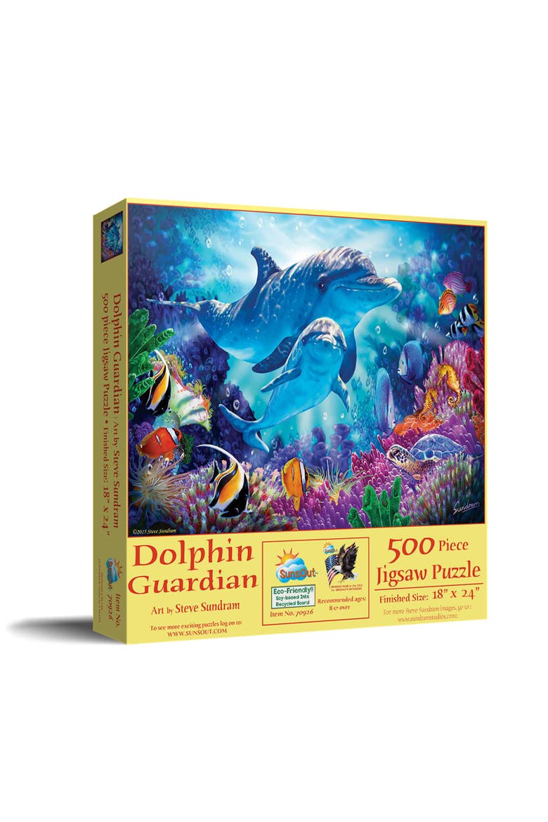 Dolphin Guardian 500 piece Jigsaw Puzzle for Adults, Main, color, Multicolor