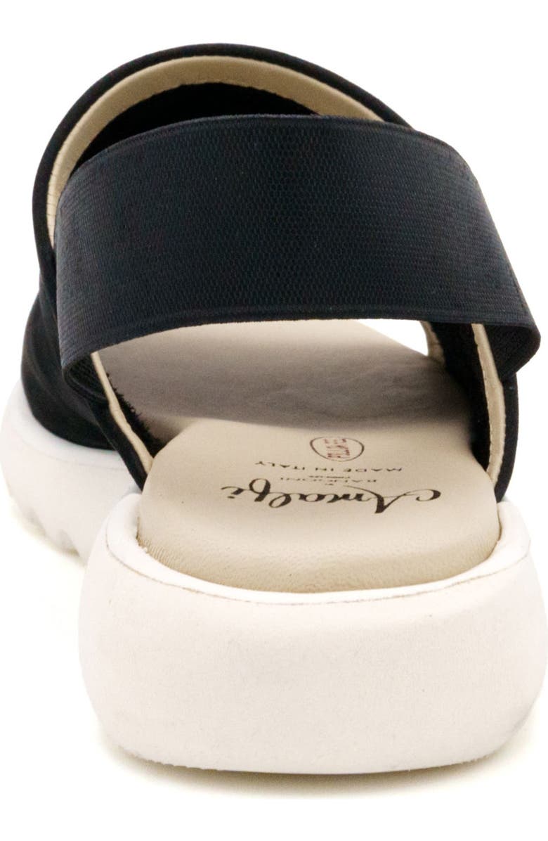 Amalfi by Rangoni Bahamas Slingback Sandal, Alternate, color, Black Long Beach Black Elastic