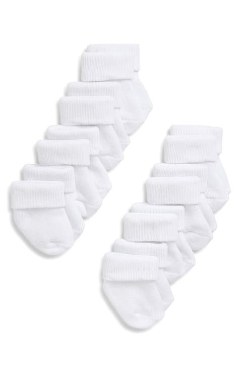 8-Pack Cuffed Crew Socks (Baby)