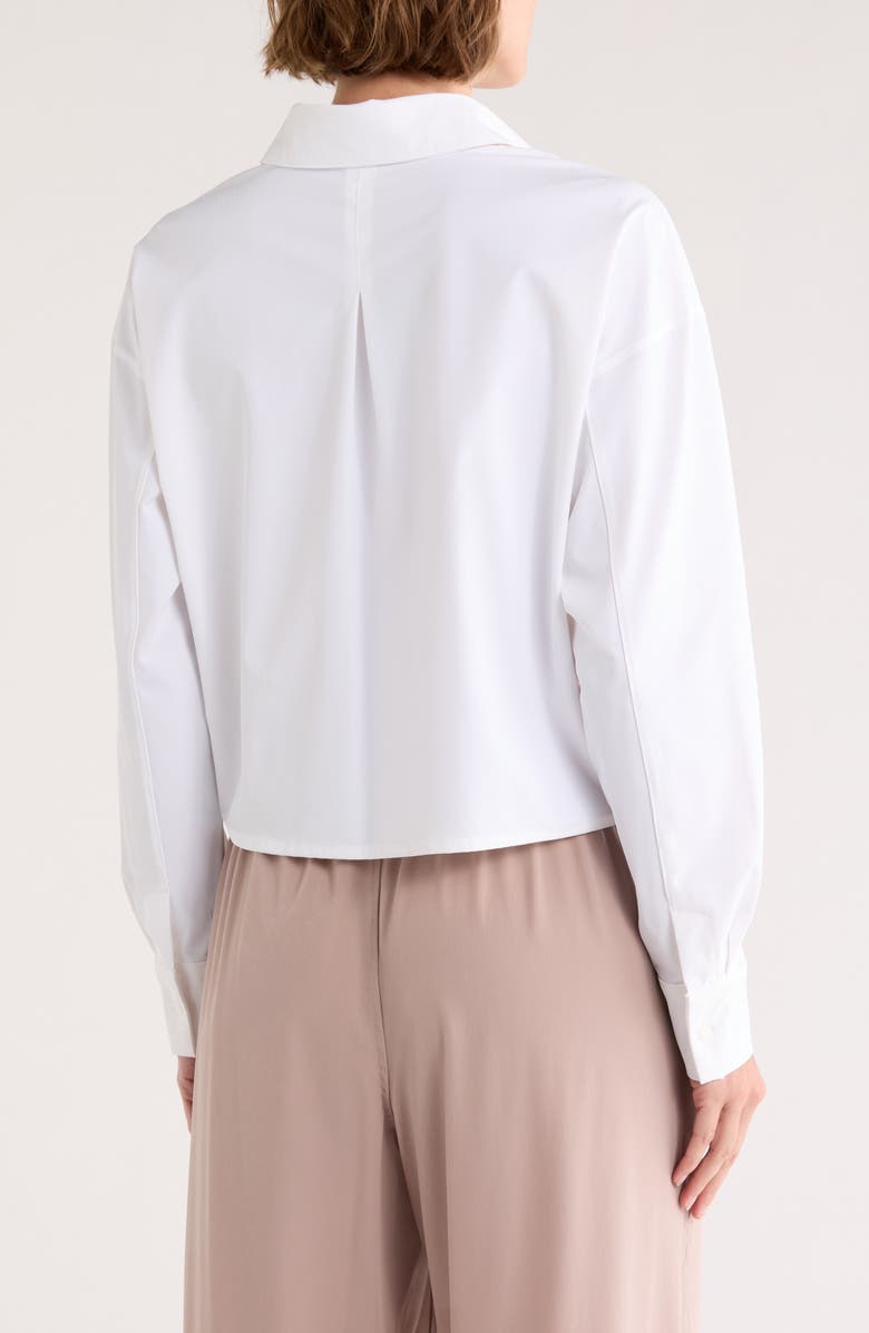 90 DEGREE BY REFLEX Meet & Greet Button-Up Shirt, Alternate, color, White