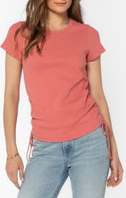 VELVET HEART Clemons Side Ruched T-Shirt