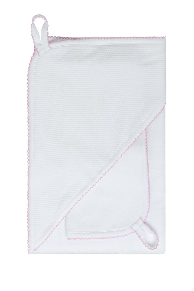 White Bubble Hooded Baby Towel - Baby, Main, color, White