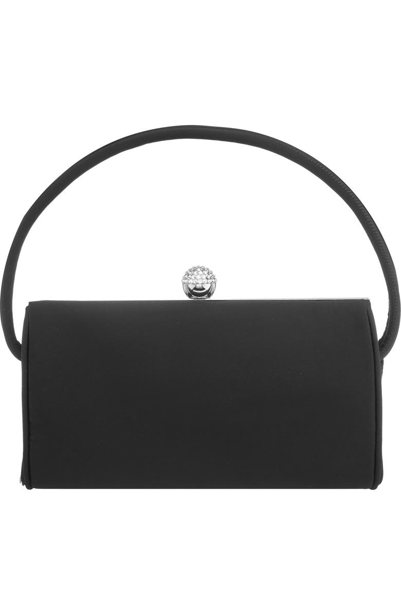 Nina Khalani Satin Clutch, Alternate, color, Black
