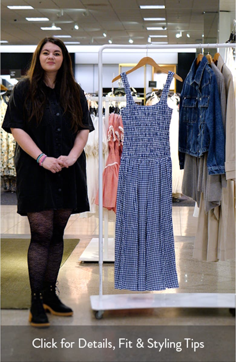 Smocked Sleeveless Fit & Flare Maxi Dress, sales video thumbnail