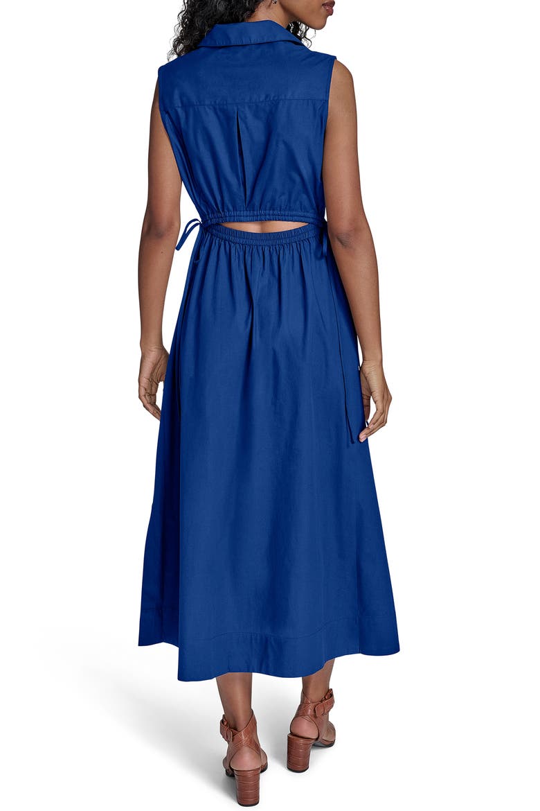 Cutout Cotton Maxi Dress, Alternate, color, REGATTA