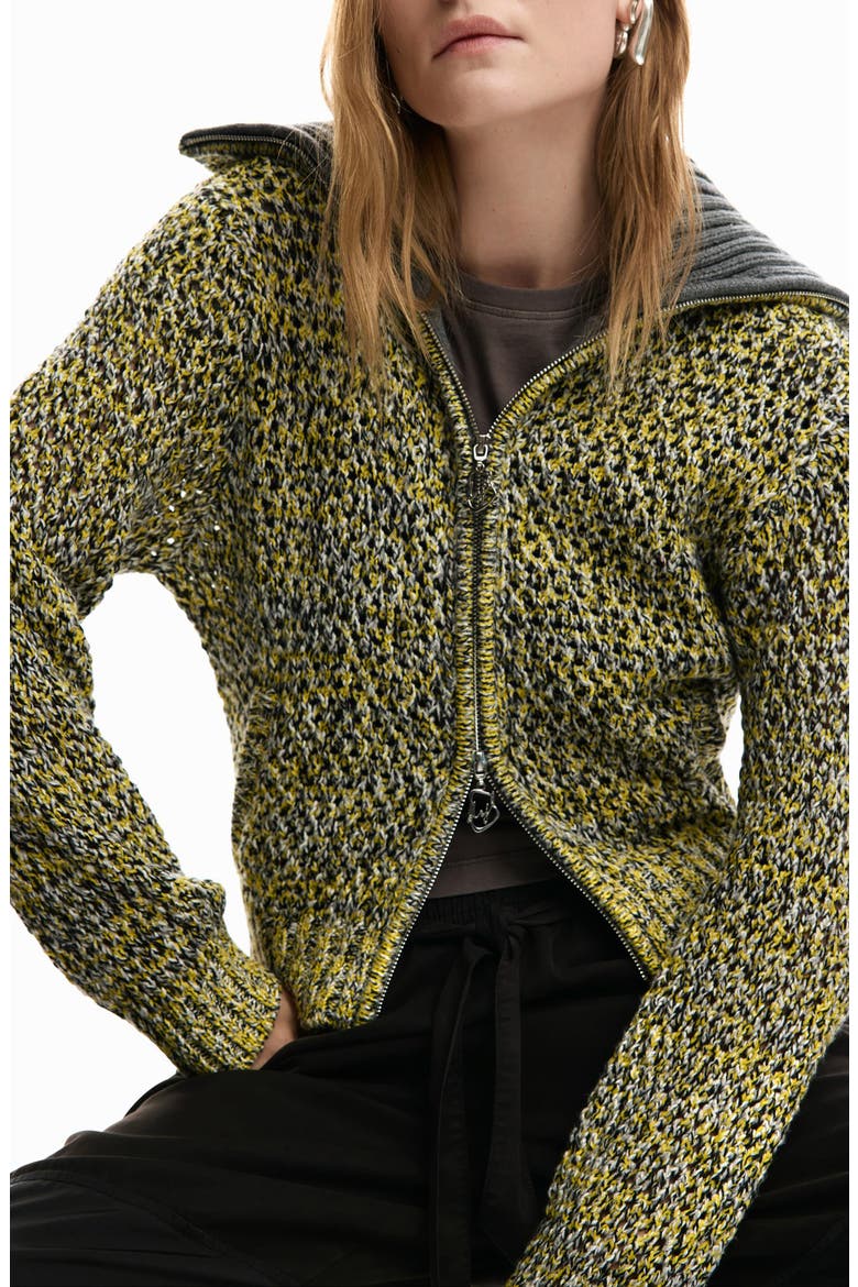 Knit Jacket, Alternate, color, ANTHRACITE GRAY
