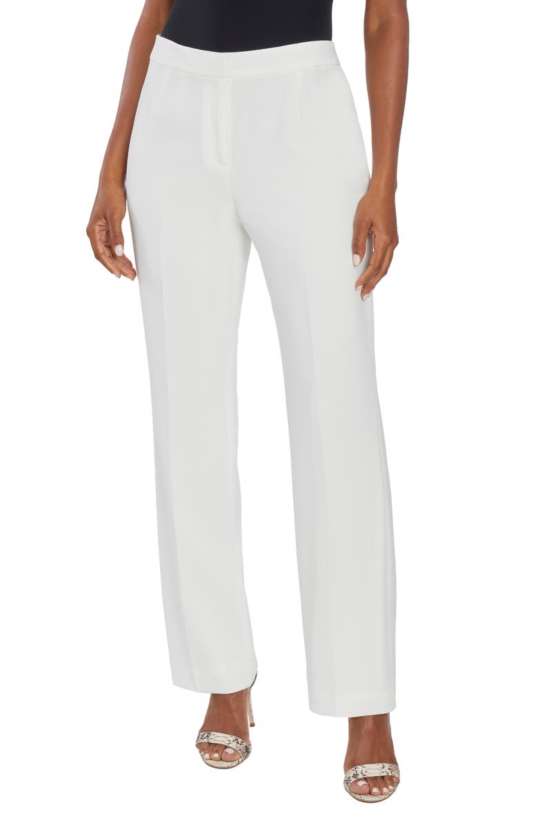 KASPER Vanilla Ice Straight Leg Pants, Main, color, Vanilla