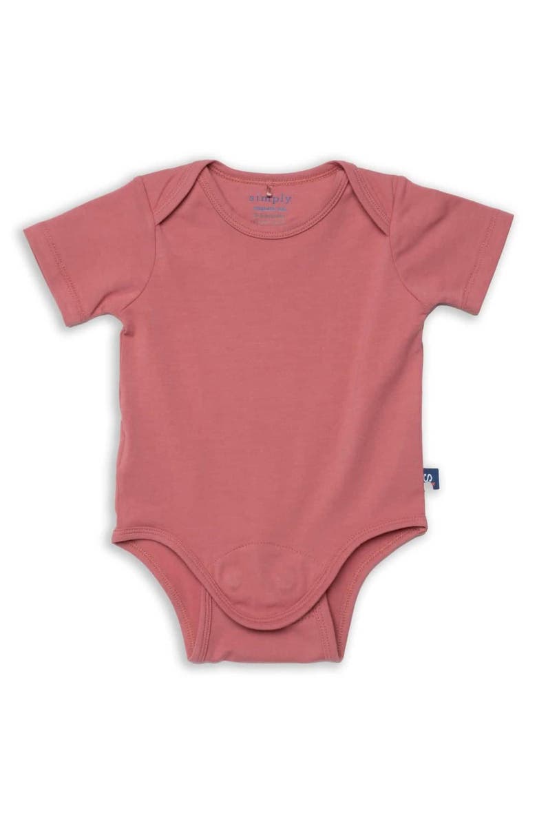 Magnetic Me Organic Cotton Blend Bodysuit, Main, color, Pink Buff