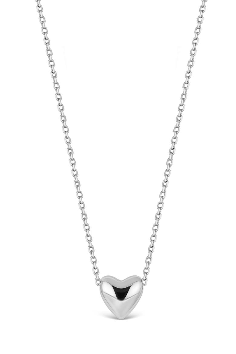 14K Gold Heart Pendant Necklace (Online Trunk Show), Main, color, 14K WHITE GOLD
