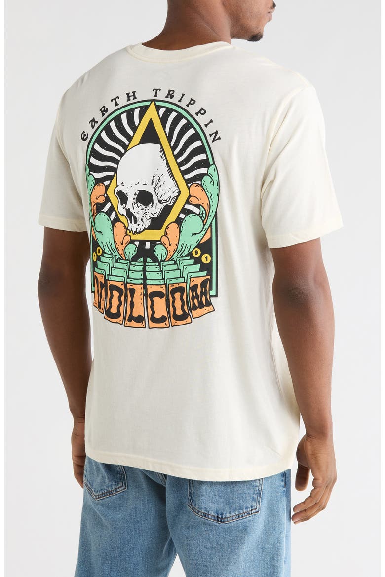 Arched Short Sleeve T-Shirt, Alternate, color, OFF WHITE HEATHER
