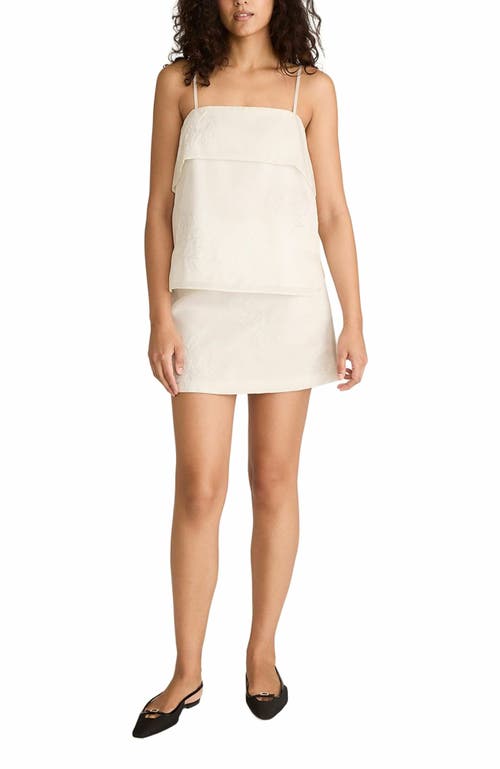 Rebecca Taylor Applique Flange Tank in Milk 