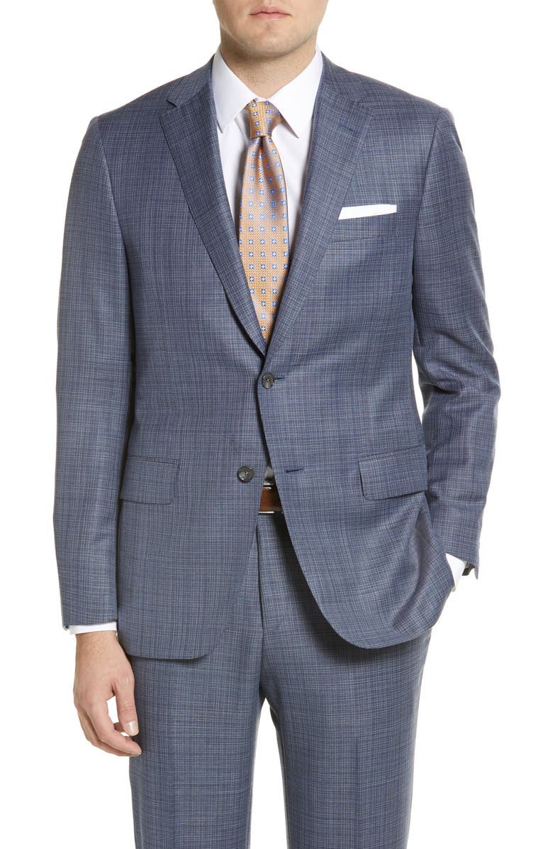 Hickey Freeman Texture Wool Suit, Alternate, color, 