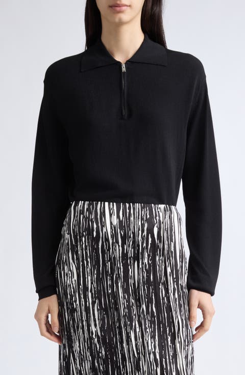 Half Zip Polo Sweater