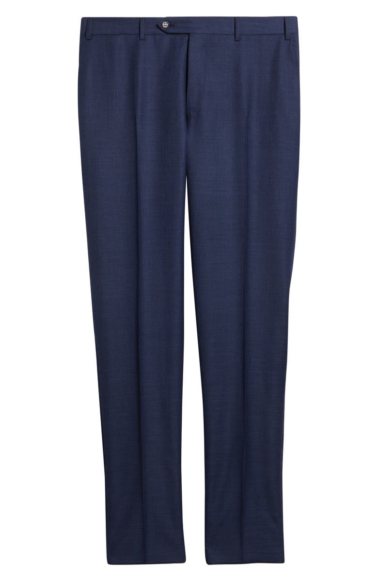 Canali Siena Regular Fit Wool Pants, Alternate, color, Blue