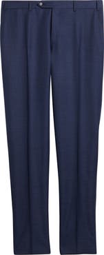 Canali Siena Regular Fit Wool Pants