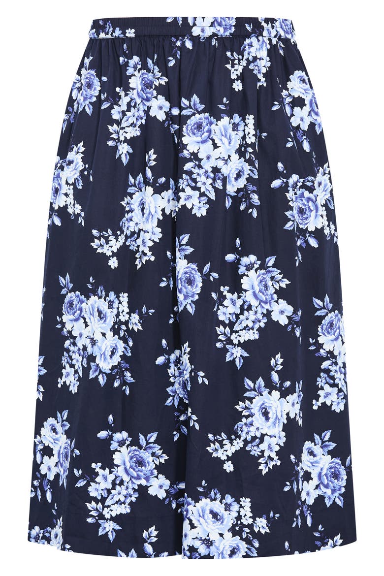 Vacay Floral Print A-Line Skirt, Alternate, color, AMALFI FLORAL