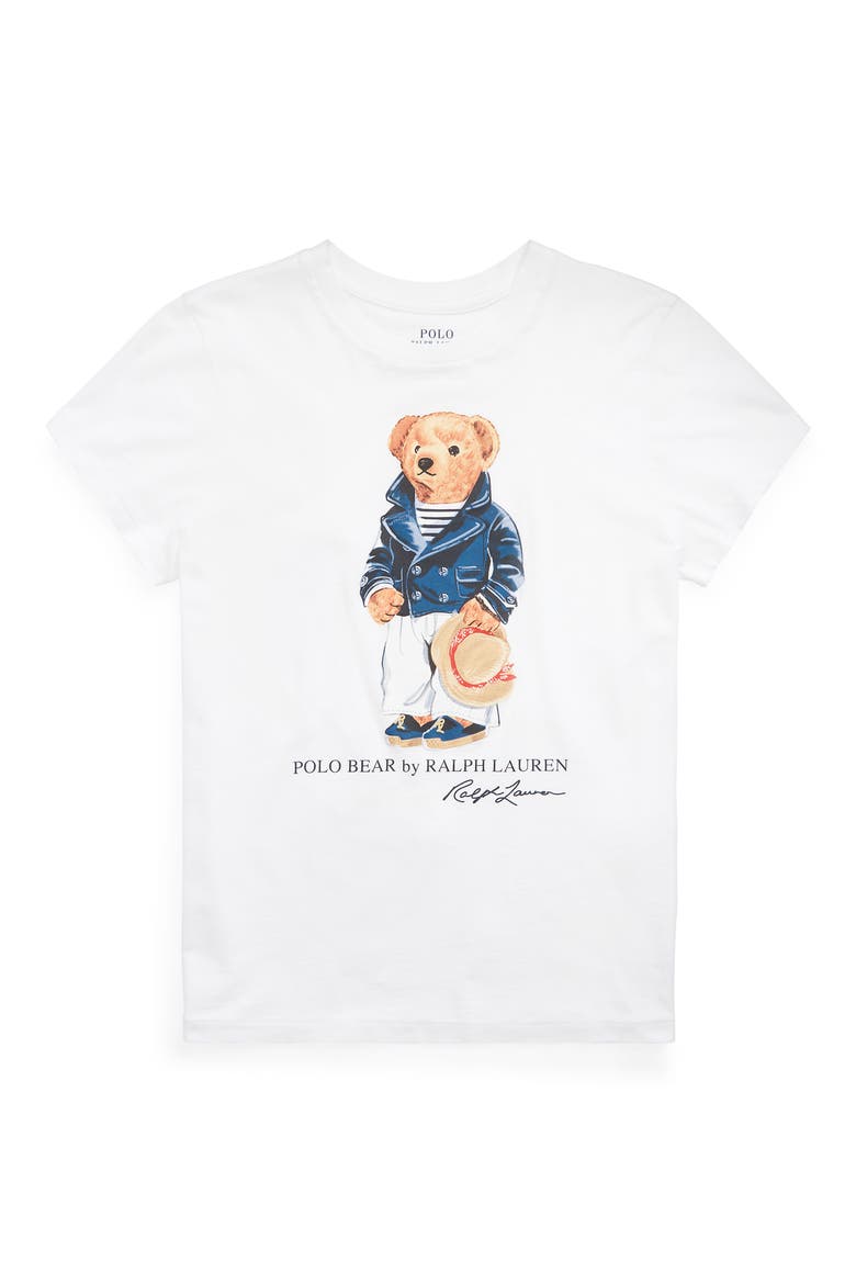 Polo Bear Graphic Tee, Alternate, color, WHITE