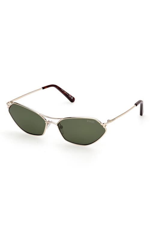 Pucci Geometric Metal & Acetate Rectangle Sunglasses In Green