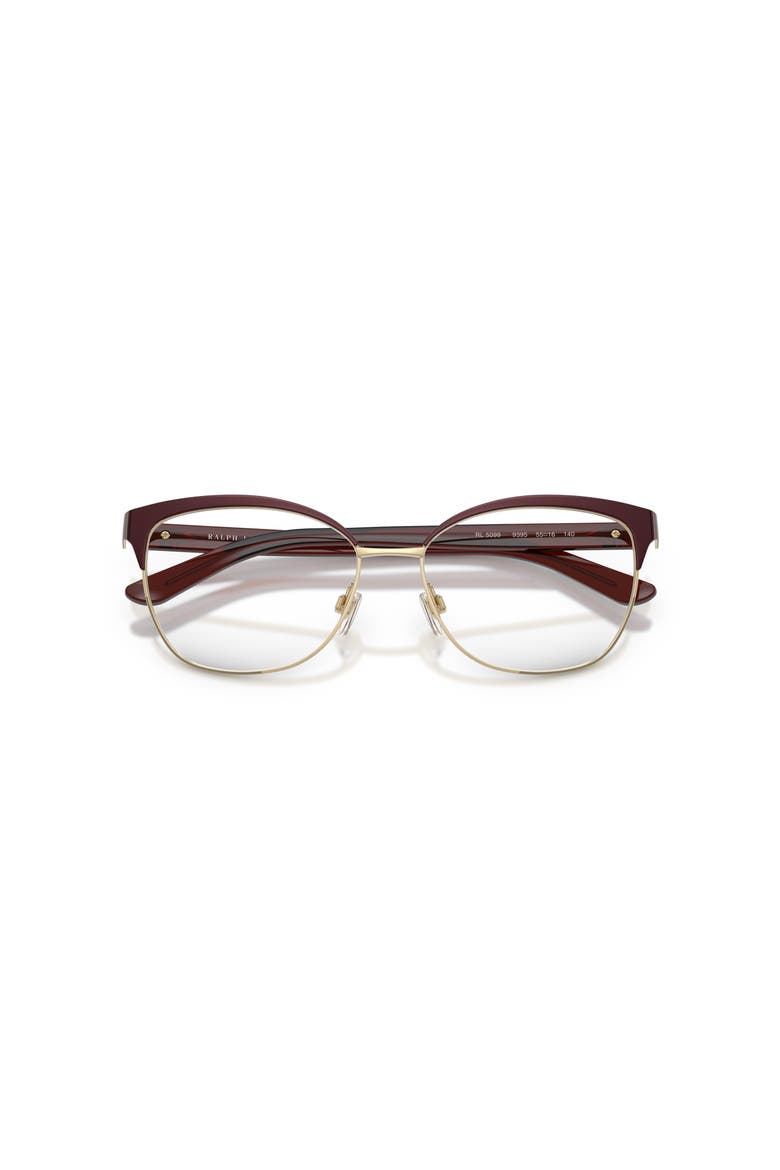55mm Cat Eye optical glasses, Alternate, color, Red