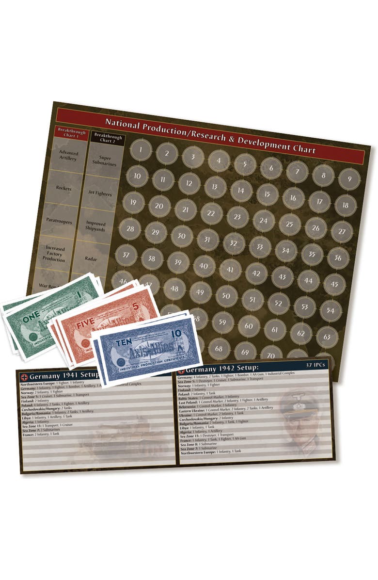 HASBRO Axis & Allies 40th Anniversary Deluxe Edition WWII Board Game, Alternate, color, Multicolored