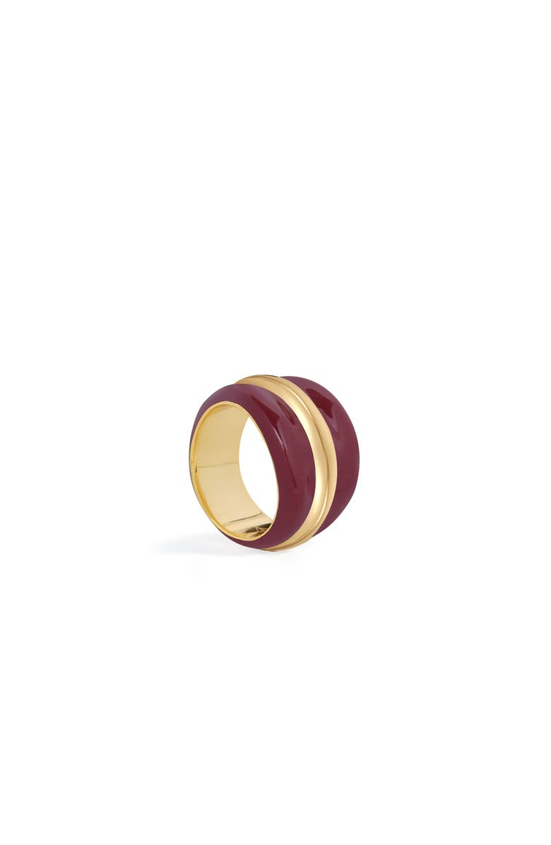 RETRO CHIC Ostuni Ring, Alternate, color, Red & Gold