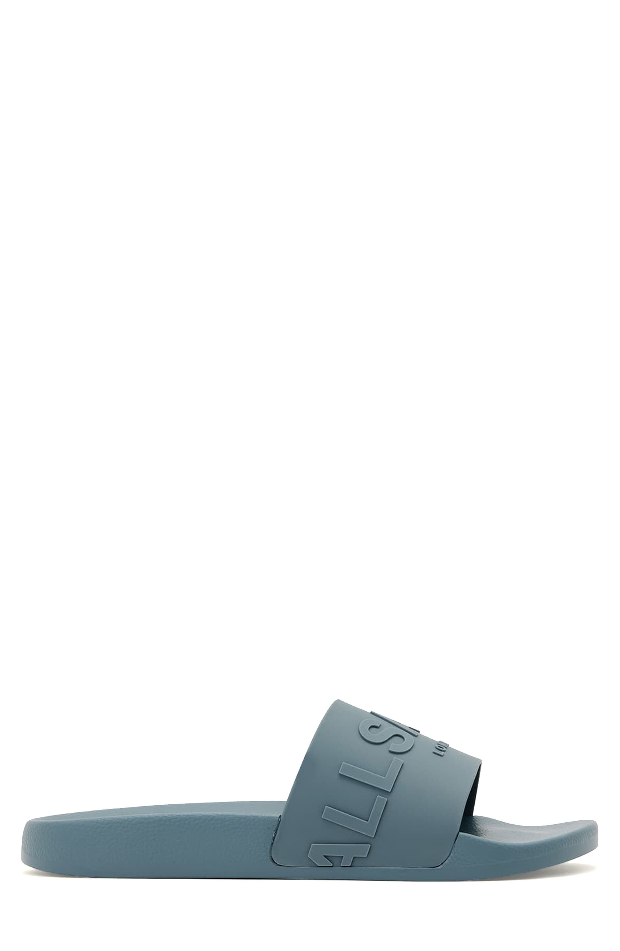 AllSaints Biggy Slide Sandal, Alternate, color, Airforce Blue