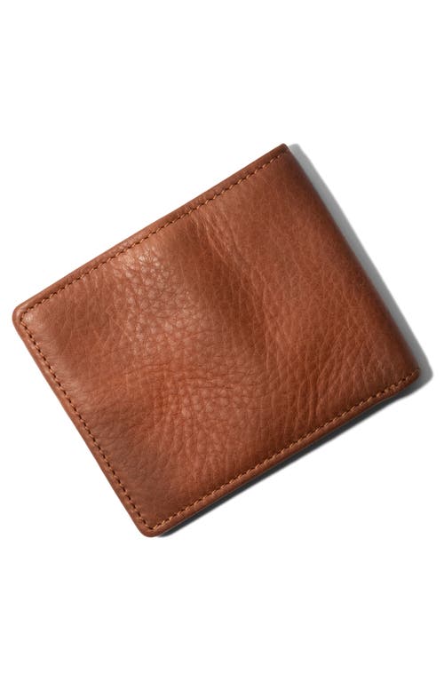 Will Leather Goods Classic Leather Bifold Wallet In Brown
