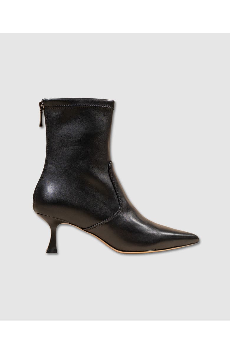 MI/MAI Louise Pointed Toe Low Heel Ankle Boot, Main, color, Black