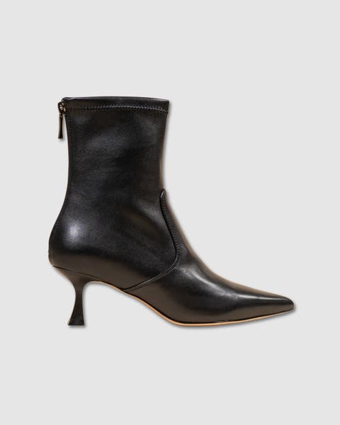 Louise Pointed Toe Low Heel Ankle Boot