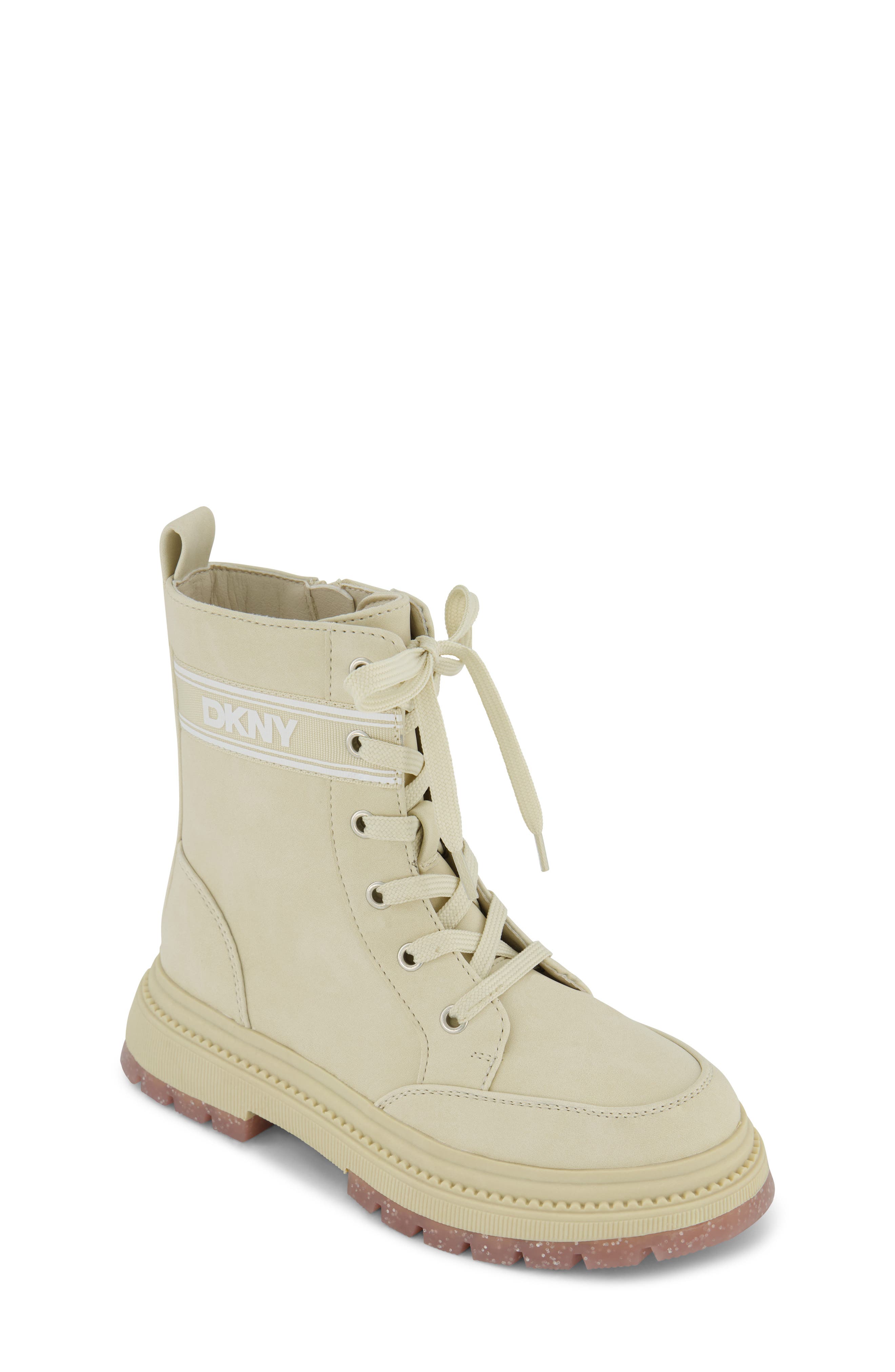 DKNY Kids' Crissa Logo Combat Boot