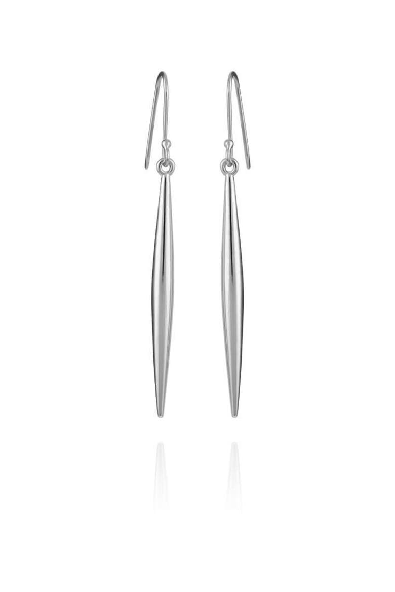 Linear Drop Earrings, Main, color, Silver Tone