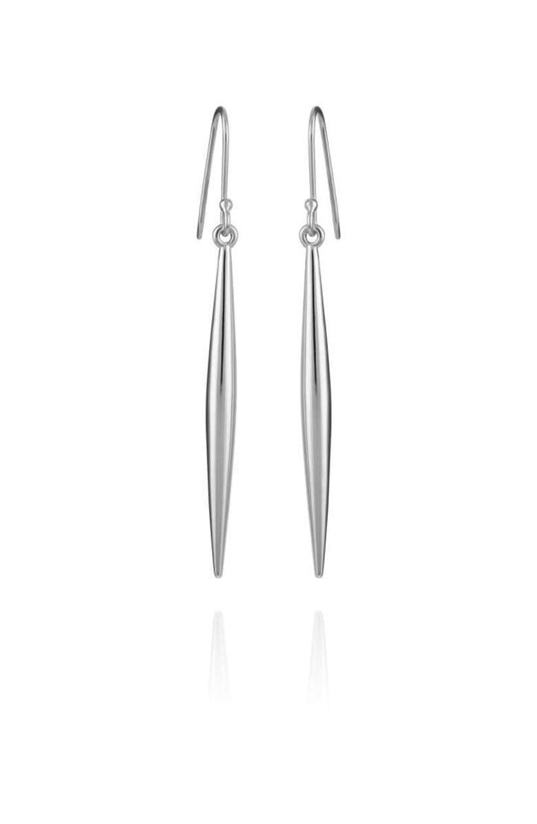 Vince Camuto Linear Drop Earrings, Main, color, Silver Tone