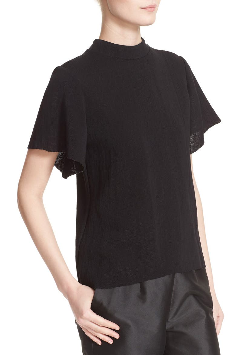 'Bourdon' Boxy Tee, Alternate, color, BLACK