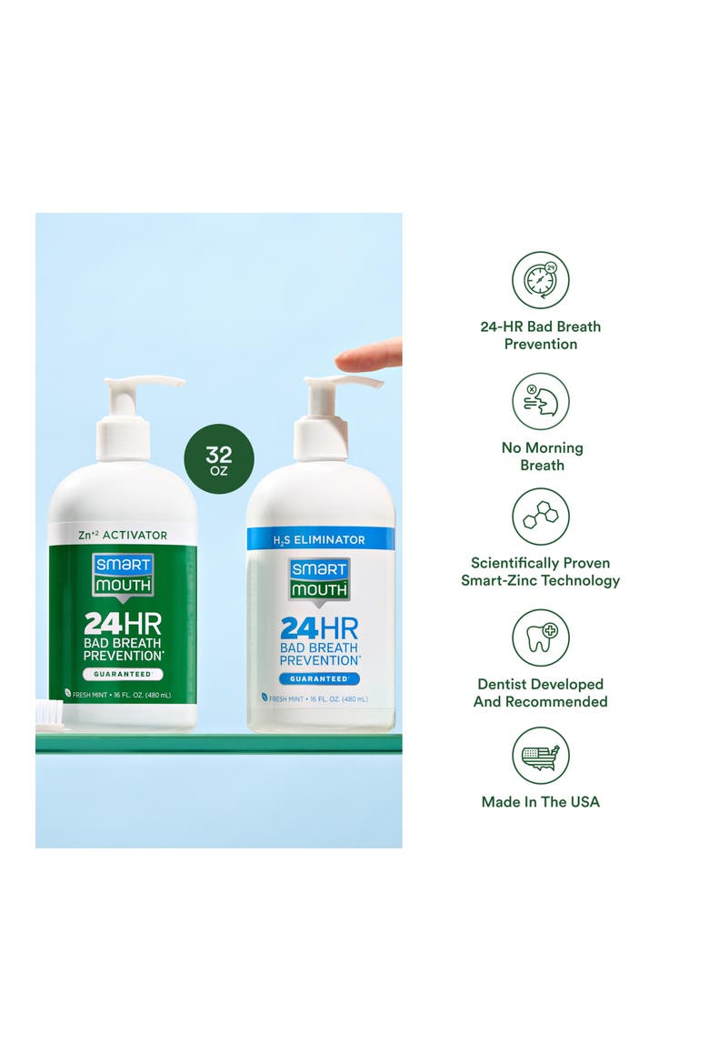 Original Zinc Activated Dual Solution Mouthwash 2-Pack, Alternate, color, Fresh Mint