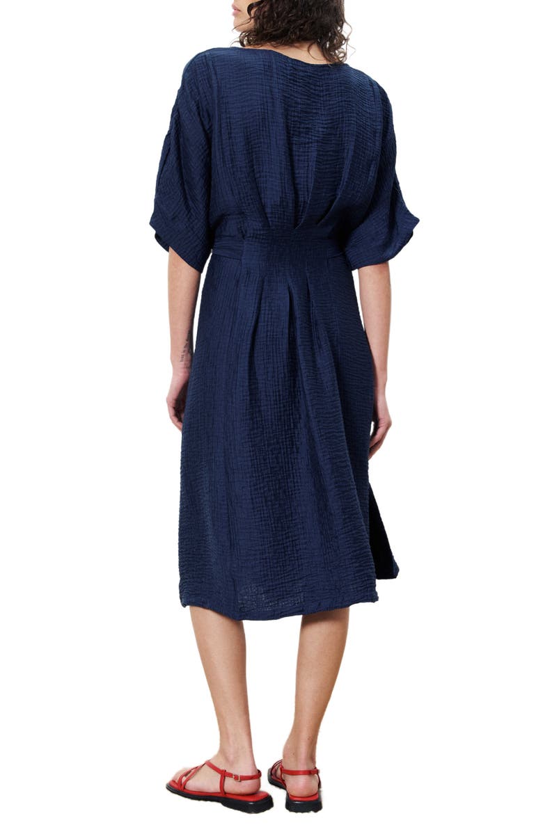 FRNCH Nickie Midi Dress, Alternate, color, Bleu Marine
