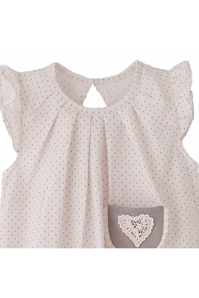 Heart Dot Dress, Alternate, color, Beige