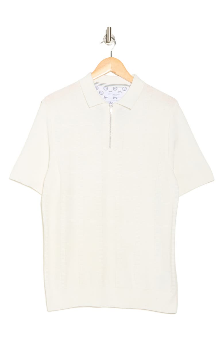 DENIM AND FLOWER Sweater Zip Polo, Alternate, color,