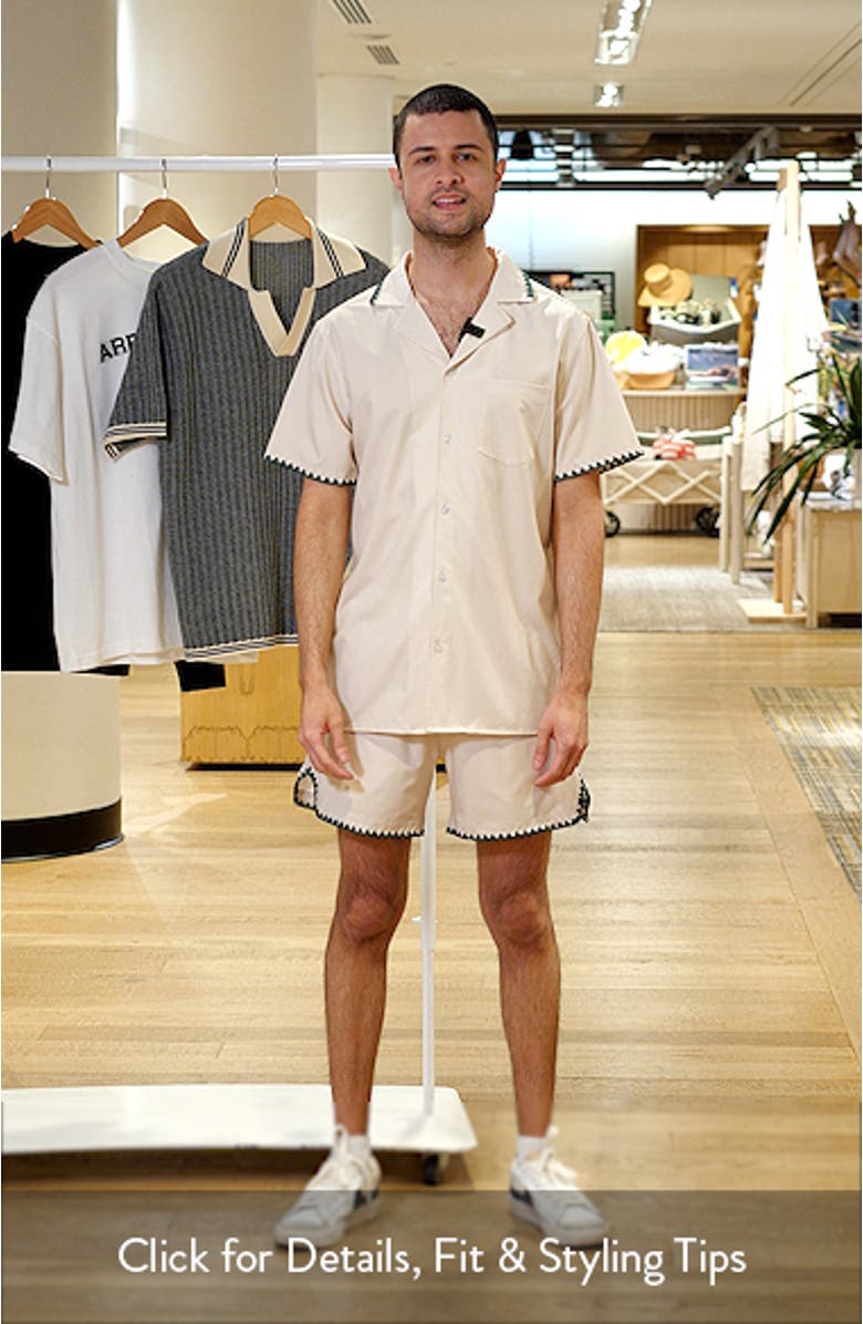 Golf Ball Stitch Swim Trunks, sales video thumbnail