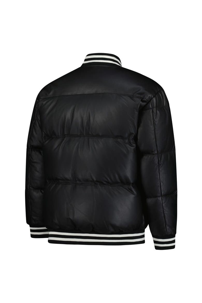 Men's Starter Black Chicago White Sox Full-Zip Leather Jacket, Alternate, color, Black