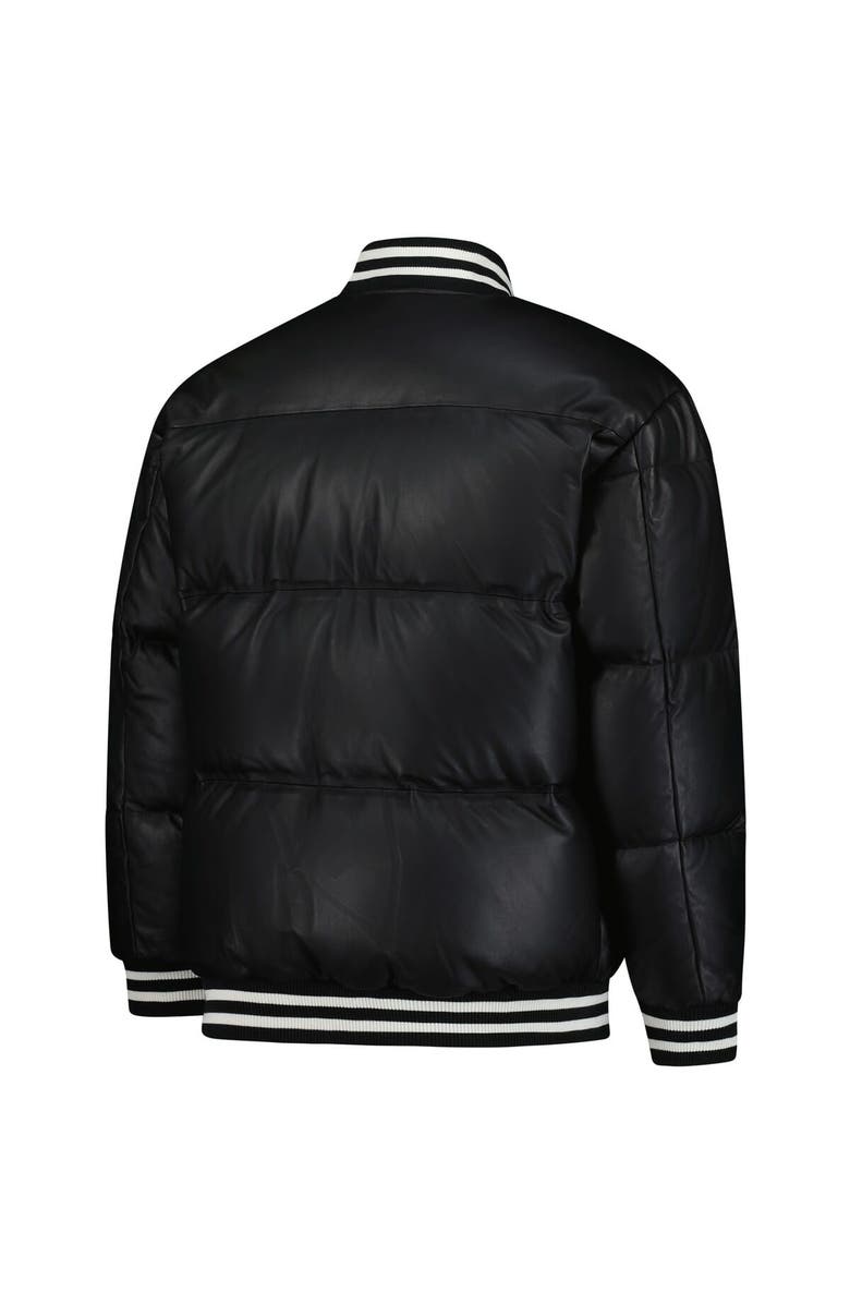 STARTER Men's Starter Black Chicago White Sox Full-Zip Leather Jacket, Alternate, color, Black