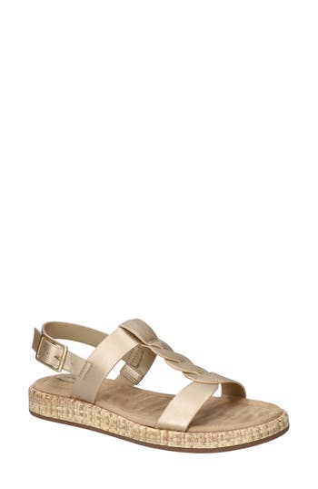 Shop Easy Street Tampa Slingback Sandal In Champagne
