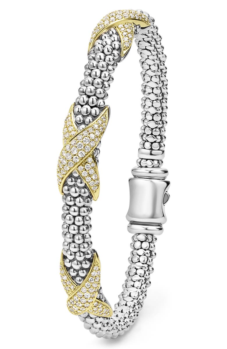 LAGOS Embrace Pavé Diamond Station Bracelet, Alternate, color, 