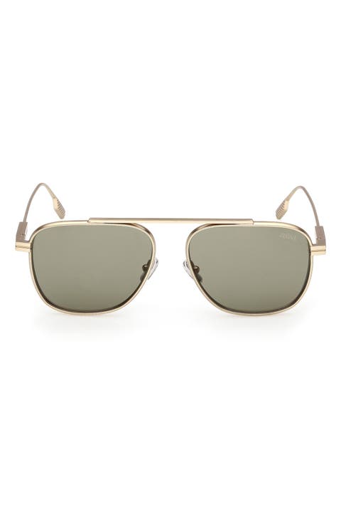 57mm Geometric Sunglasses