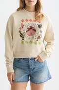 Scotch & Soda Artwork Embroidered Cotton Sweatshirt
