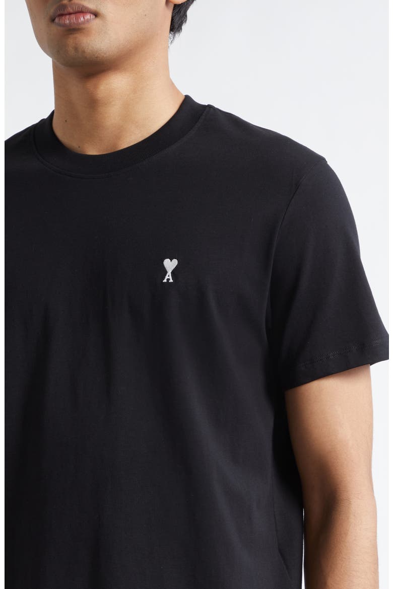 Ami de Coeur Cotton T-Shirt, Alternate, color, NOIR/ BLANC CREME